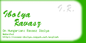 ibolya ravasz business card